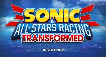 Sonic & All-Stars Racing Transformed(USA) screen shot title